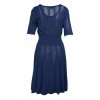 BCBG MAXAZRIA BLUE DRESS SIZE:L